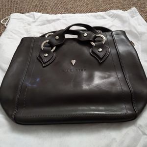 Lancaster Paris Brown Leather Shoulder Bag